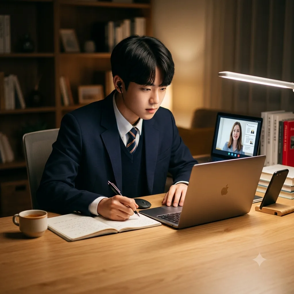 중학생 고등학생 영어회화 — 중학생·고등학생 과정 수업 장면